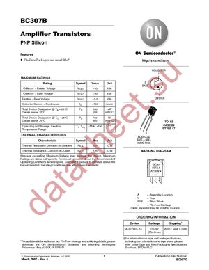 BC307BRL1 datasheet  